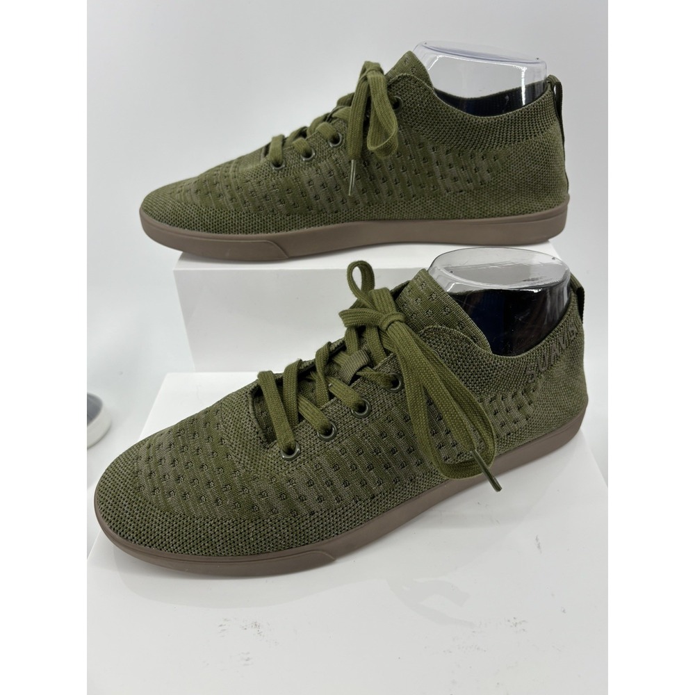 SUAVS Unisex The Zilker Olive Green Gum Knit Sneakers Shoes Men 7.5 Women 9.5